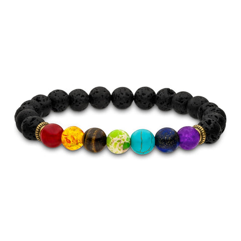 7 Chakra Armbänder aus Naturperlen